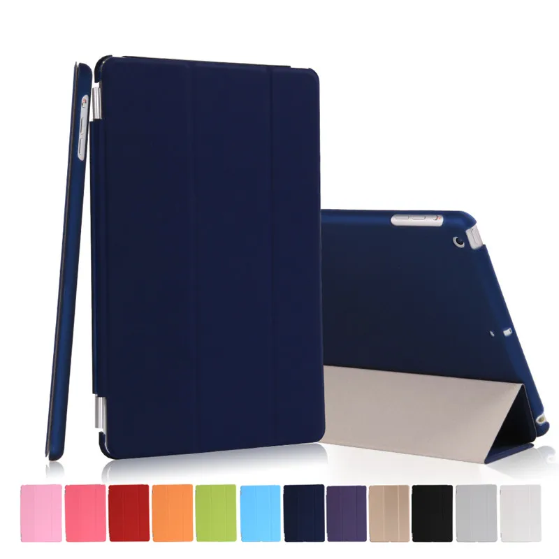 

For ipad mini 3 2 1 smart case PU Leather Matte transparent PC Back Caover 7.9inch flip stand magnetic auto sleep