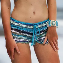 Новые летние женская пляжная одежда шорты дамы крючком галстук пояс шорты брюки шорты праздник