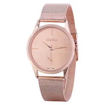 

2018 New Fashion Female Clocks Women Luxury Quartz Watch rose gold Stainless Steel dress Watches montre femme
