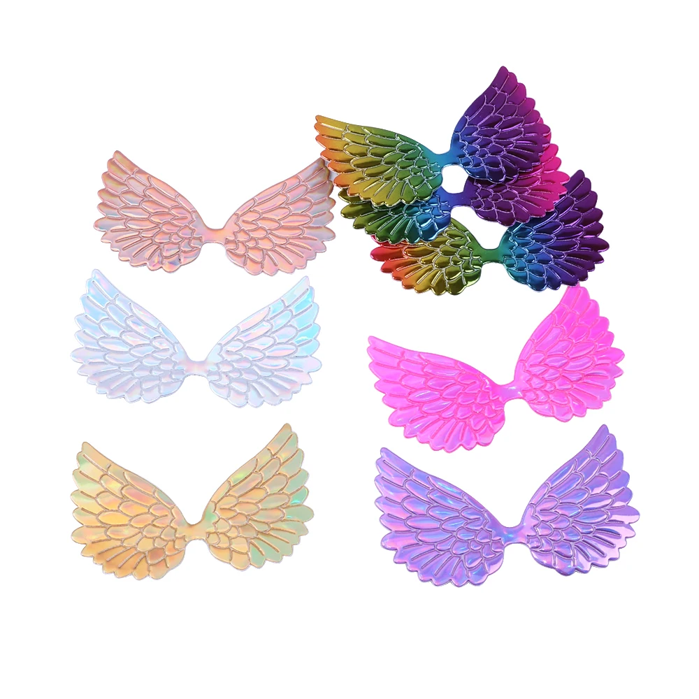 

David accessories Hologram Holographic Laser Wings Hair Accessories DIY Wedding Party Decoration Materials gift wrap,20Yc4864
