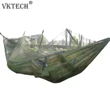 Переносная противомоскитная сетка Кемпинг гамак Открытый сад путешествия качели парашют ткань подвесная кровать гамак 260*130 см Прямая поставка