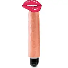 King Cock 10 Vibrator Stiffy Flesh Consolator Dildo Vibrator