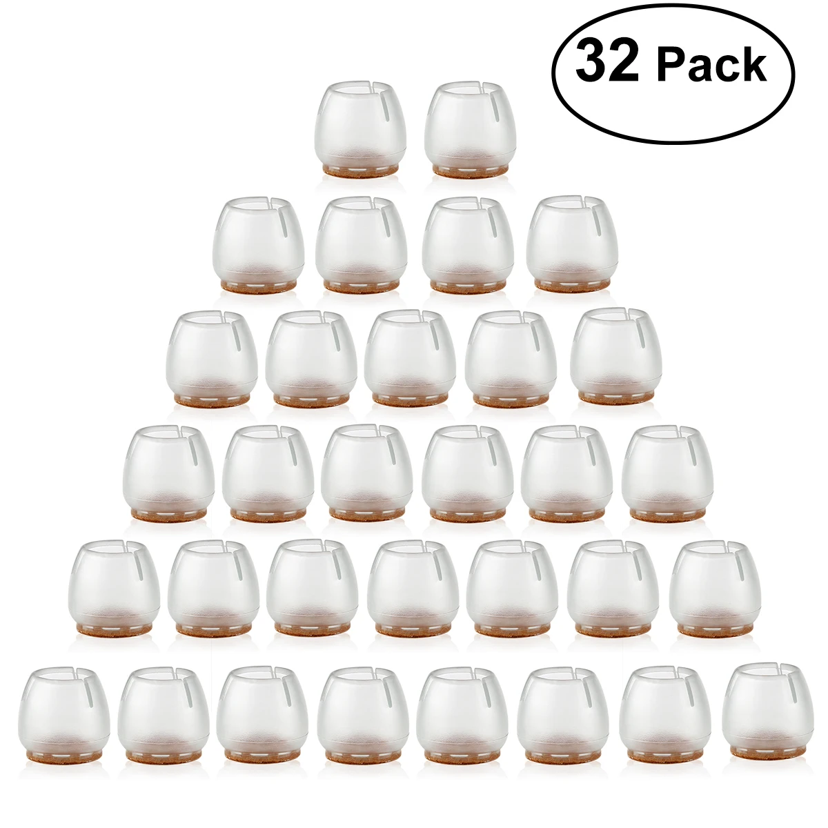 

15 Choices Useful Furniture Table Chair Leg Round Bottom Floor Feet Cap Cover Protector Silicone Transparent Leg Caps Feet Pads