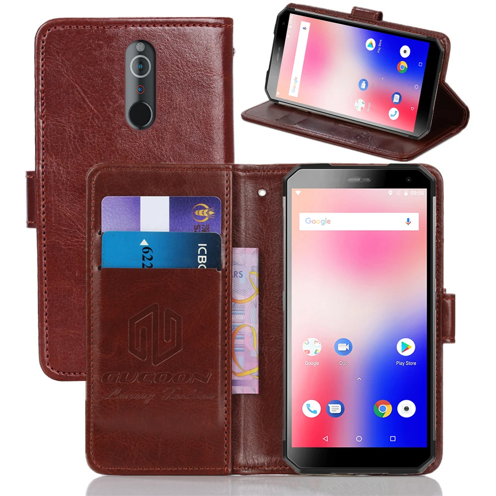 

GUCOON Classic Wallet Case for ioutdoor X Cover PU Leather Vintage Flip Cases Fashion Phone Bag Shield