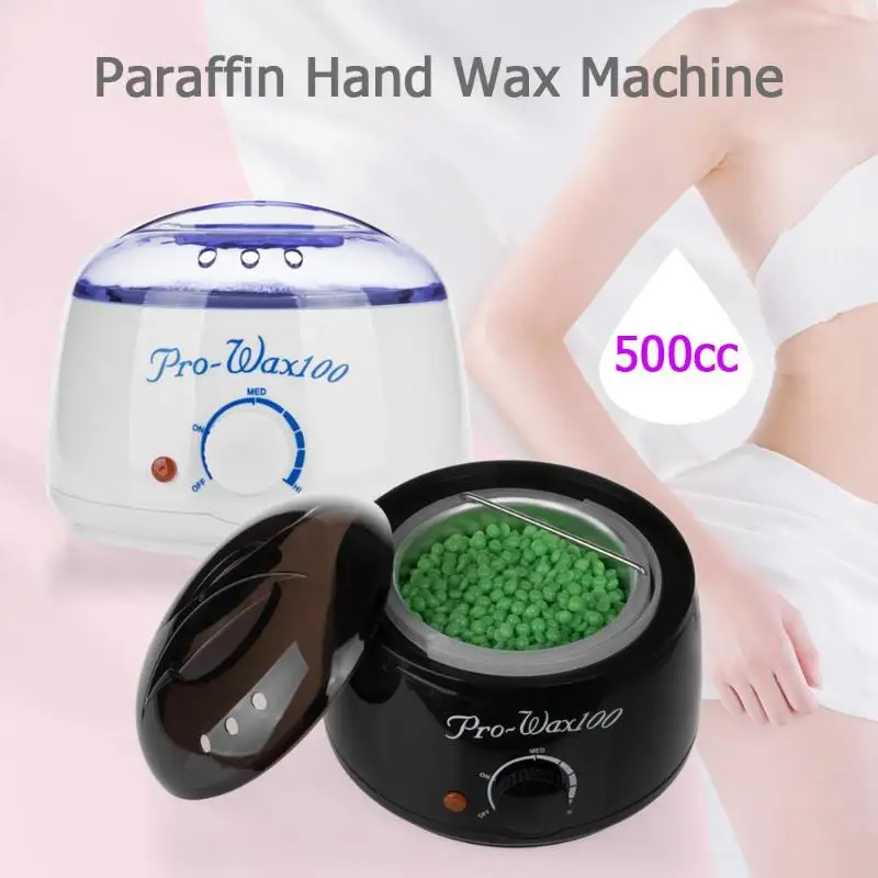 Billig Große Kapazität 500CC Wachs Heizung Wärmer SPA Hand Epilierer Füße Paraffin Wachs Maschine Mit 4x 100g Wachs Bean Körper haar Entfernung Werkzeug