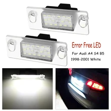 2 шт автомобилей светодио дный поворотника 12 V SMD3528 светодио дный номерной знак лампа для Audi A4 S4 B5 98-01 белый ошибок