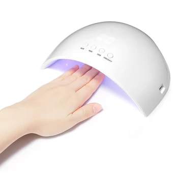 

24W 12 LEDs UV Lamp Nail Dryer Digital Manicure Tool Infrared Induction Pedicure For Gel Polish Nail Art Built-In Battery
