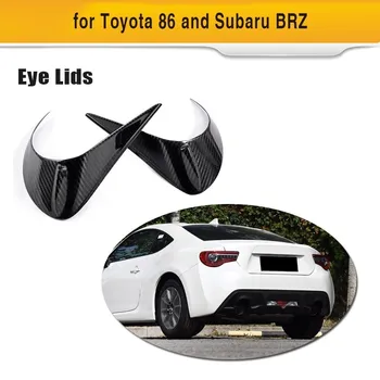 

Dry Carbon Fiber 100% Car Rear Lamps Lights Eyebrows Eyelids fit for Toyota 86 and Subaru BRZ 2012 - 2016