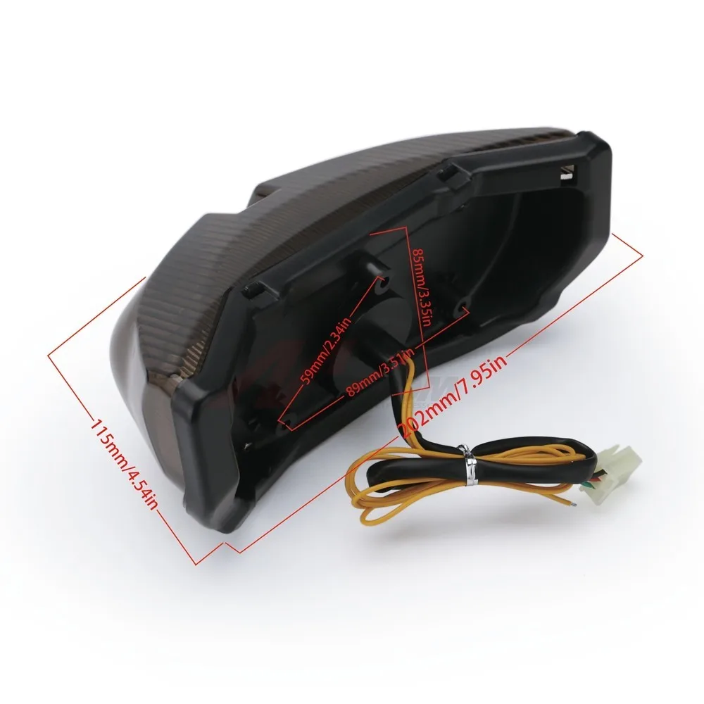 Аксессуары для мотоциклов дымовой светодиодный задний фонарь Yamaha FZ1 FZ8 2010 2011 2012 2013