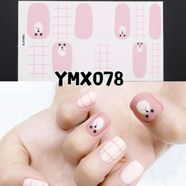  Instant Nail Art Sticker Nails Wrap Foil Nail Art DIY Manicure Decor Sticker Tips Fashion Style Nai