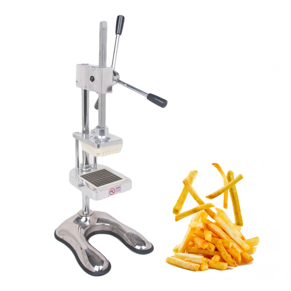 

Manual Potato Slicer Cutter Stainless Steel Vertical Potato Fries Cutting Machine Fruit Vegetable Cutter 8mm/10mm/12mm Blades