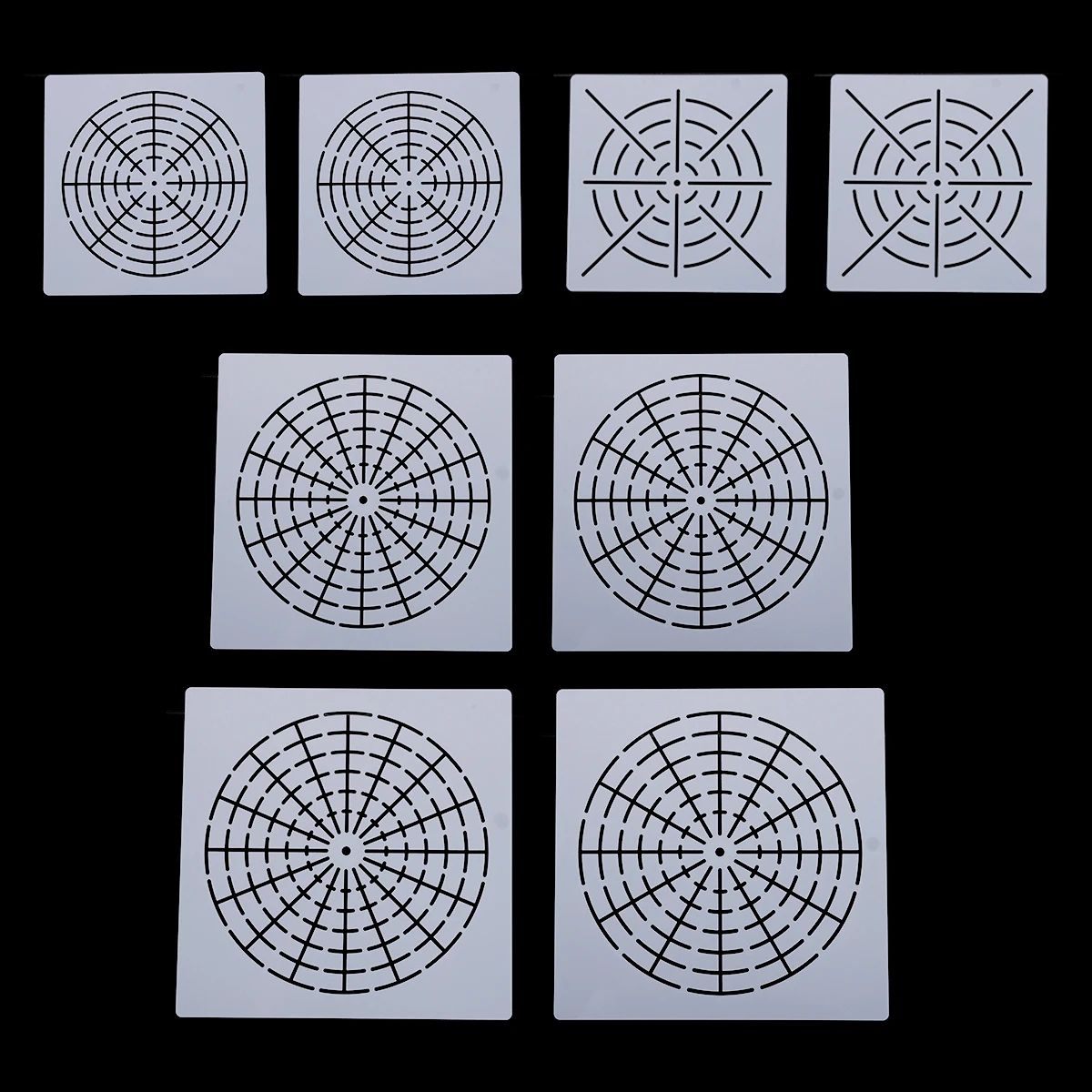 

8pcs/set PET Mandala Dotting Tools Models For DIY Metal Wall Stone Painting Template Mandala Embossing Stencil