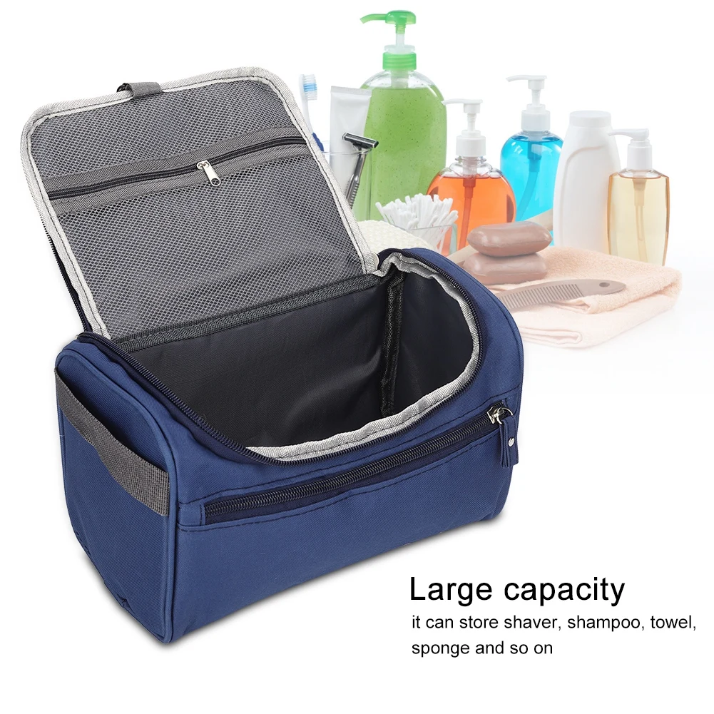 

Portable Waterproof Shampoo Shaver Wash Storage Bag Man Woman Travel Zipper Storage Pouch Household Hot Sale