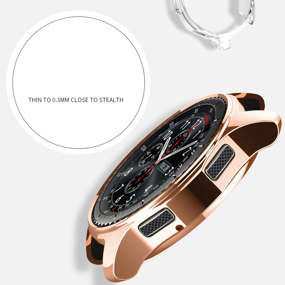

46mm Smart Watch Case TPU Anti-fall Anti-paint Plating Soft Case for Samsung Galaxy Watch Accessories
