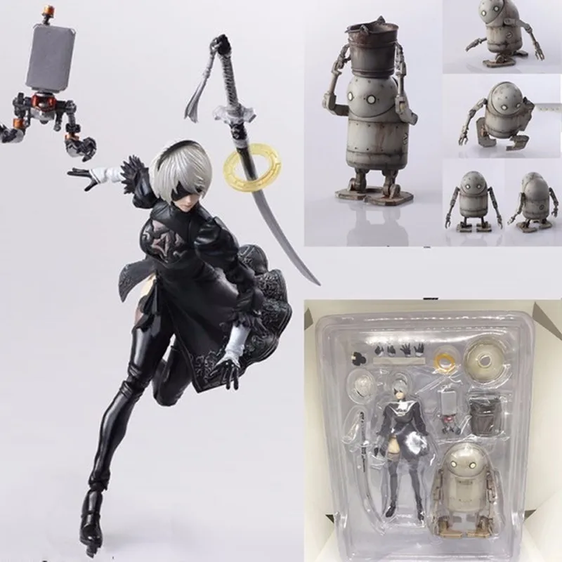 

New 2B NieR Automata Action Figure Toys YoRHa No. 2 Type B PVC Figure Collectible Model Toys With Retail Box 14CM For Children