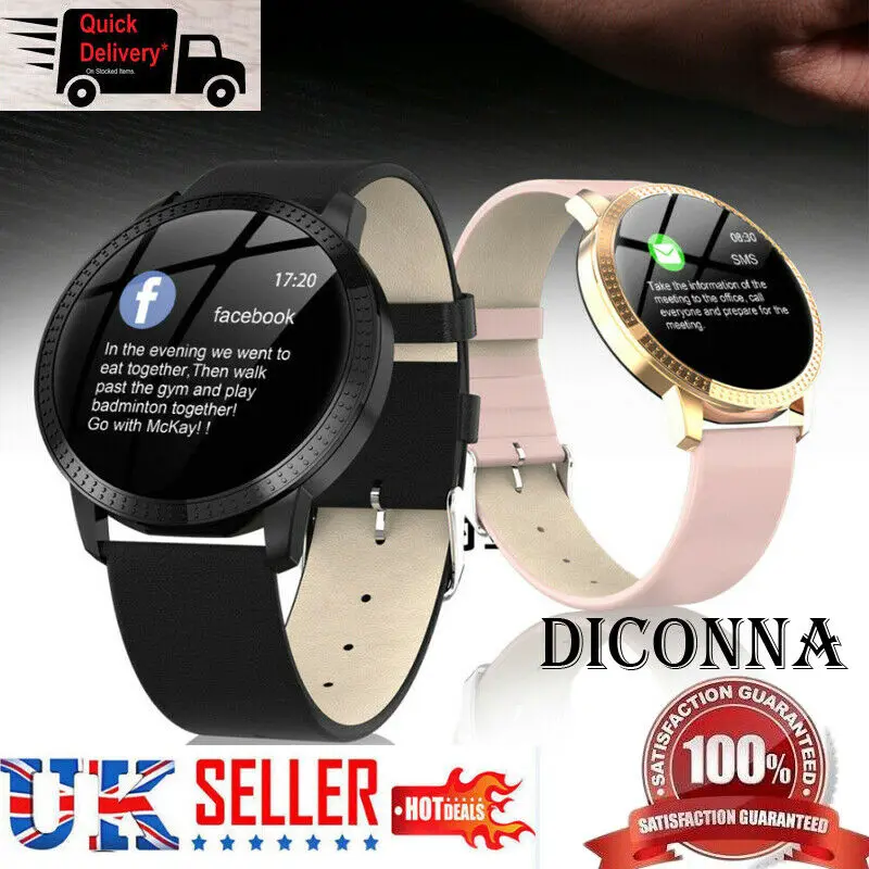 

UK Waterproof Smart Watch Fitness Tracker Heart Rate Blood Pressure Mirror Wrist