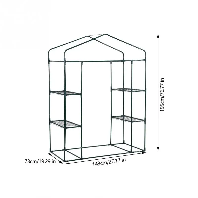 143x73x195 см 4-ярусный выставочный стенд мини-теплица подставки для утюга полки сад балкона Патио Декор