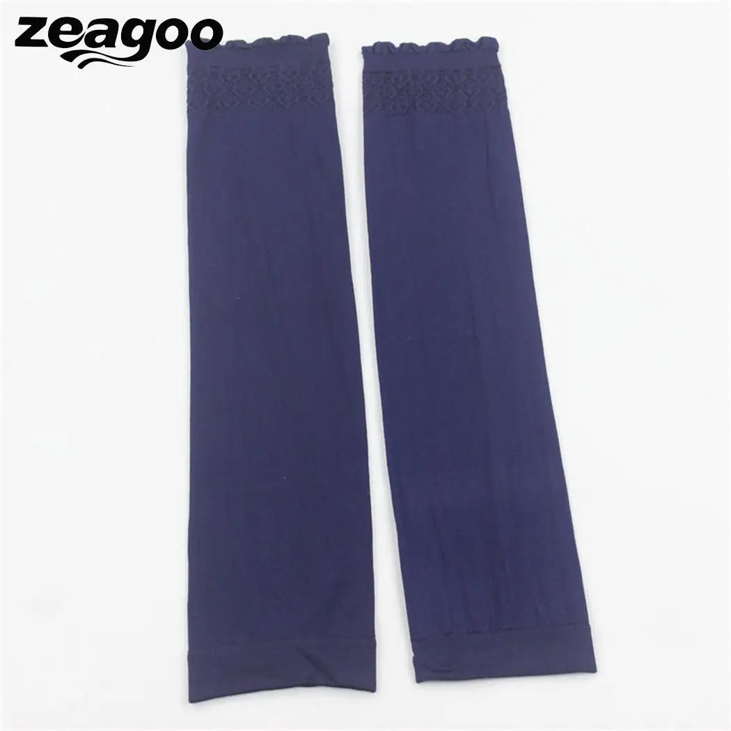 

Women Fashion Sun Protection Long Fingerless Elastic Muslim Casual Arm Sleeve Summer Solid Casual Cover
