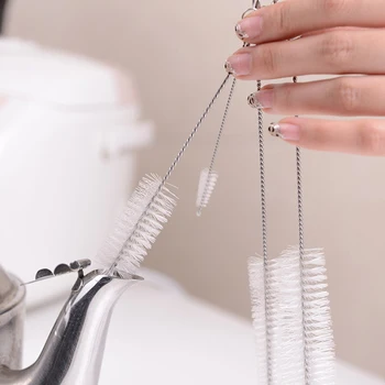 

Kettle Spout Brushes Long Handle Teapot Mouth Brush 4 pcs/set Baby Milk Bottle Nipple Cleaning Tool Icing Piping Nozzle Brush