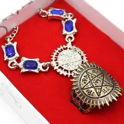 Аниме Черный дворецкий кольцо ожерелье для косплея Kuroshitsuji металлический кулон унисекс аксессуары к костюму для Косплей кольцо ожерелье с