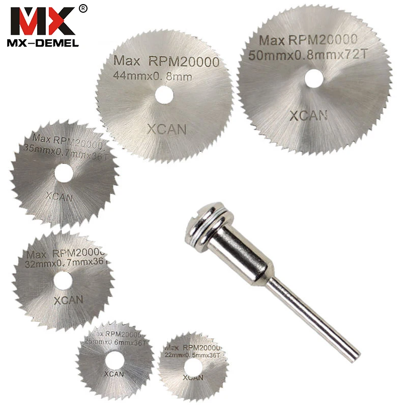 6 Pieces HSS Saw Blades Mini Drill Chuck Dremel Tools For Ratory Accessories Herramientas | Инструменты