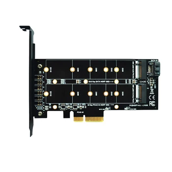

M.2 NVMe SSD NGFF to PCIE X4 Expansion Card M Key-B Dual Interface Supports 20110 Solid State PCI-E 1X / PCI-E 4X Interface