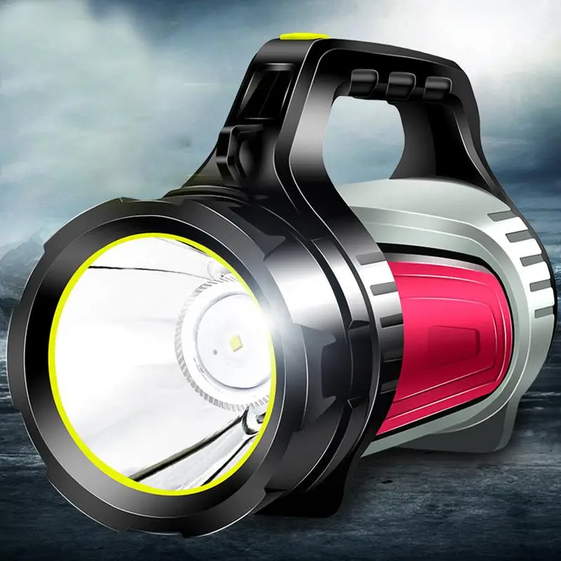 

LED Camping Light Rechargeable Spotlight Outdoor Lantern Flashlight Work Torch Waterproof Searchlight For Hiking Fishing Emergen