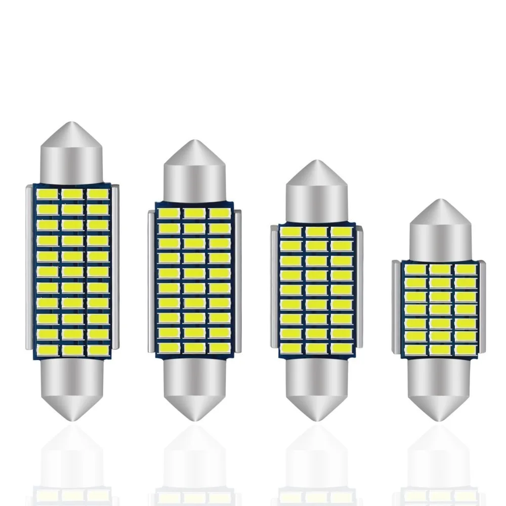 Фестон без ошибок Canbus C5W C10W Автомобильная внутренняя лампа 3014 SMD стайсветильник