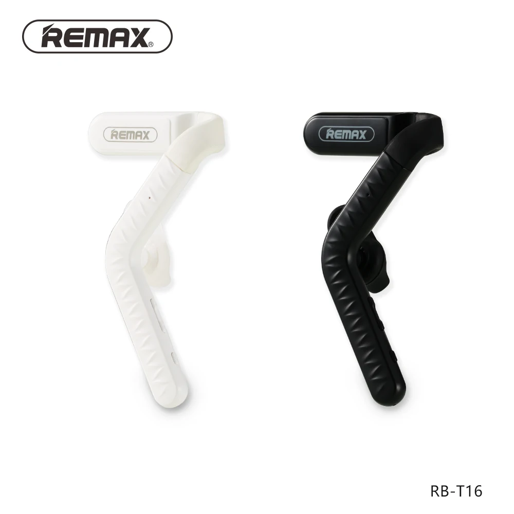 

REMAX RB-T16 Earhook Bluetooth Earphone Hands-free HD Calls Voice Prompt Headset with Mic Low Noise for iPhone Xiaomi