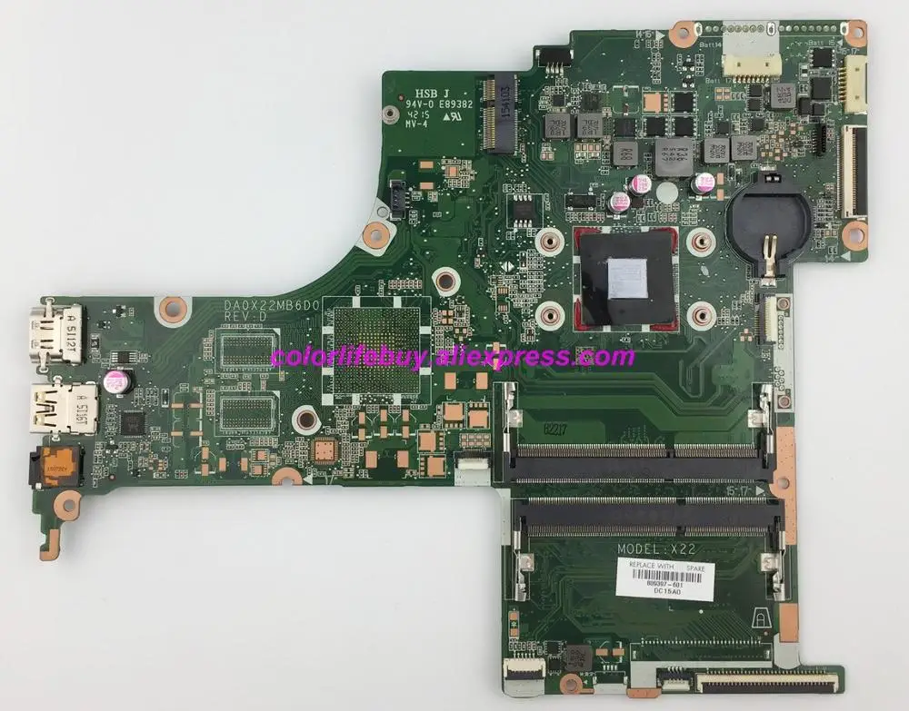 

Genuine 809397-601 809397-501 809397-001 w A4-6210 CPU DA0X22MB6D0 Motherboard Mainboard for HP 17-G Series NoteBook PC