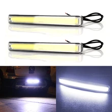 2pcs 12V COB Car Daytime Lights External Driving Fog Lamp Car-styling LED DRL Daytime Running Light Waterproof Car Day Light 2pcs 12V COB Car Daytime Lights External Driving Fog Lamp Car-styling LED DRL Daytime Running Light Waterproof Car Day Light