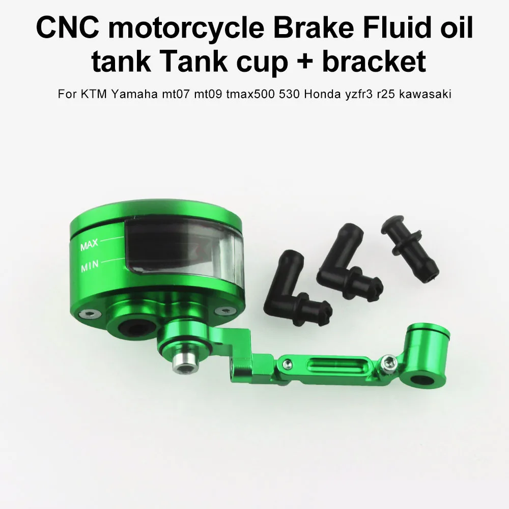 

New CNC Motorcycle Brake Clutch Master Cylinder Fluid Oil Reservoir Cup Support Bracket