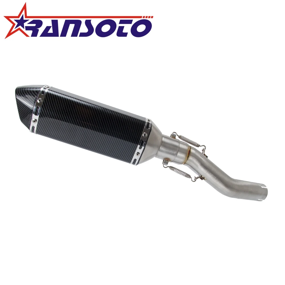 

RANSOTO Free Shipping Motorcycle Exhaust System Slip On Middle Pipe For SUZUKI GSX250R GSX 250R 2017 2018
