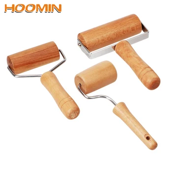 

HOOMIN T/L Shape Wooden Rolling Pin Pastry Roller Baking Tool Hand Dough Roller Bakeware Accessories Kitchen Gadgets