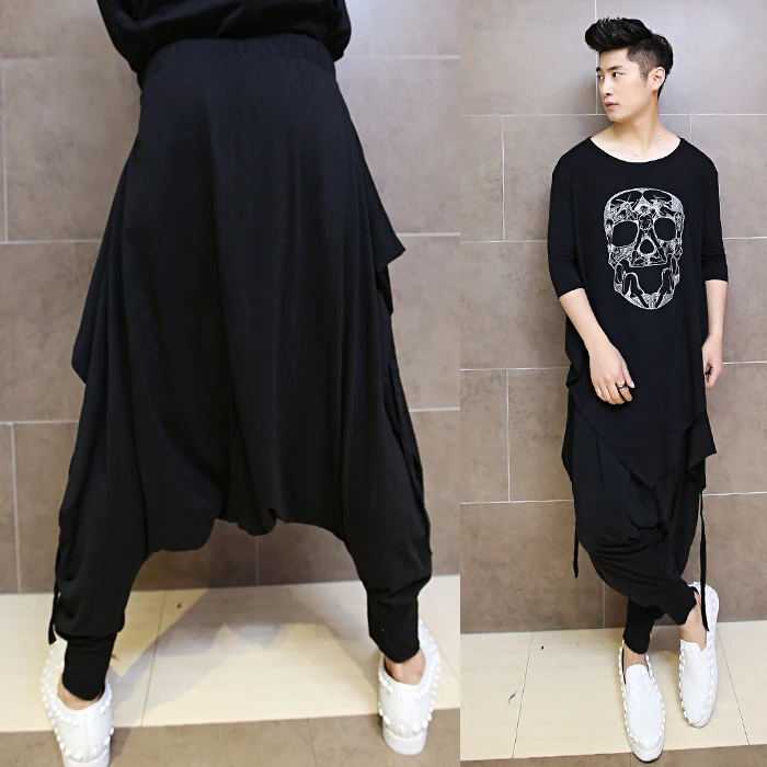 Frühling und Herbst frauen Casual Hosen Hosen Hosen Hängen Hosen Hosen Füße Neun Hosen Schwarz Hosen Harem Hosen