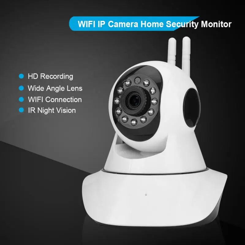 

1920 1080P IR Night Vision Wireless Connection Remote Control Camera Security Monitor US Plug