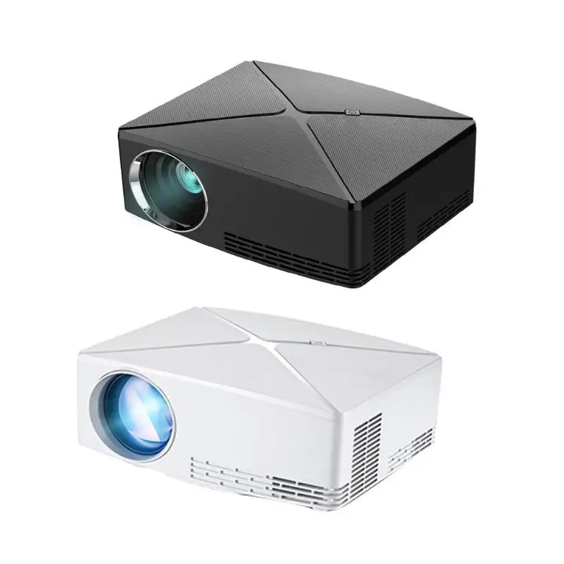 

Portable Mini C80 1280x720P Resolution Projector Portable HD Video Beamer Home Theater for Office Cinema Black/White EU/US Plug