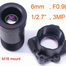 Звездный светильник F0.90 aparure 6 мм объектив 3MP 1/2. " формат для датчика изображения IMX327, IMX307, IMX290, IMX291 Модуль платы блока программного управления камеры F0.9