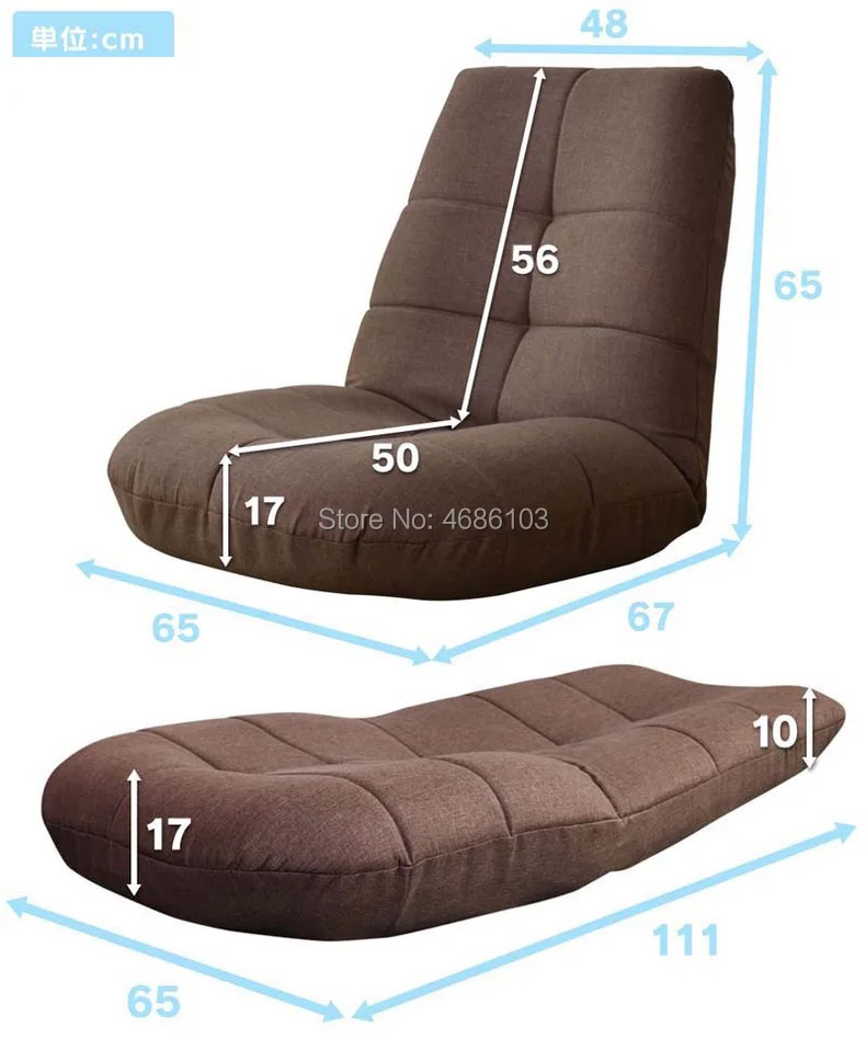 Новое японское складное регулируемое кресло для отдыха из льняной ткани для отдыха, современная мебель для гостиной