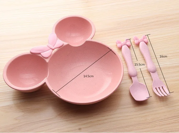 3Pcs/Set Eco-friendly Healthy Bowl Baby Tableware Cartoon Feeding Dishes Fruit Plates Dinner Spoon Fork Kids Travel Dinnerware 3Pcs/Set Eco-friendly Healthy Bowl Baby Tableware Cartoon Feeding Dishes Fruit Plates Dinner Spoon Fork Kids Travel Dinnerware