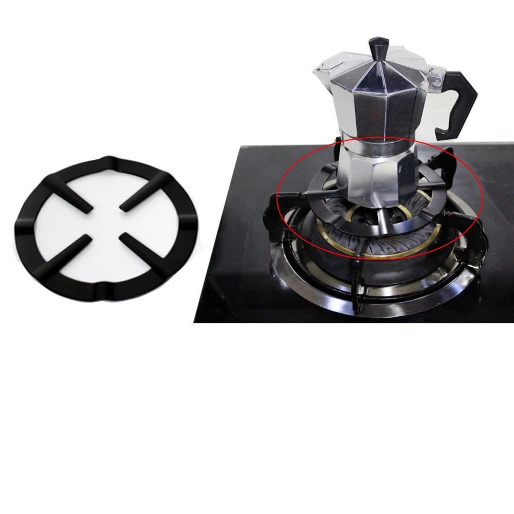 

Black Coffee Shelf Moka Pot Holder Natural Gas Stove Cooker Ring Support Shelf