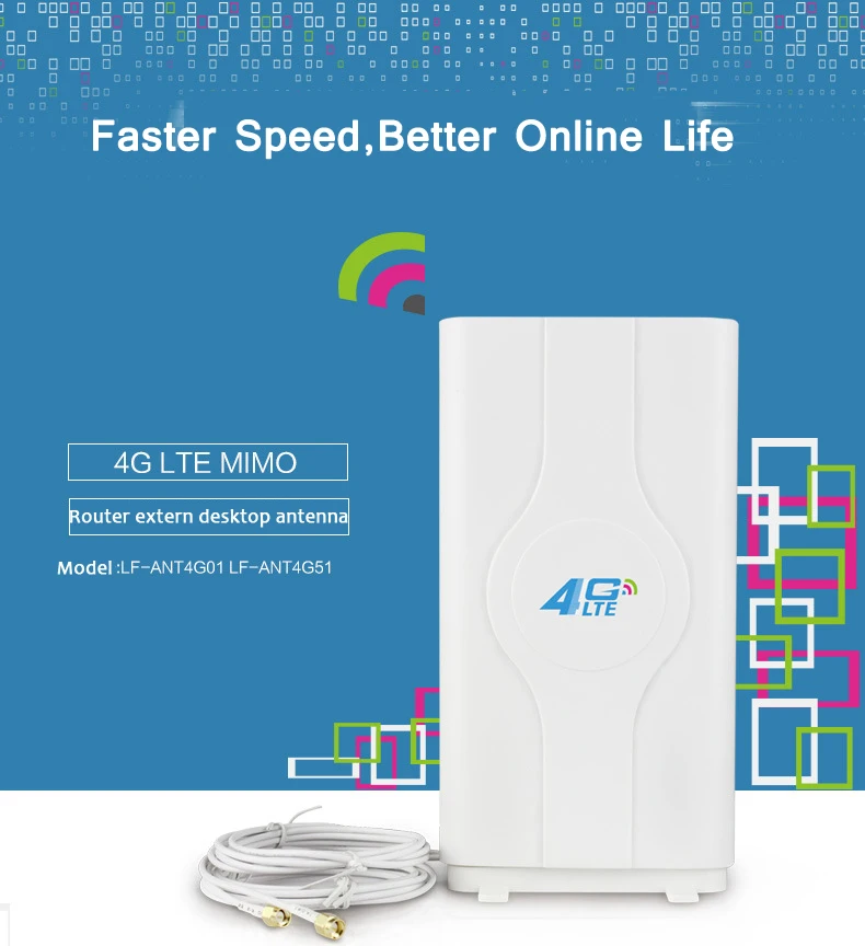 3G 4G LTE Антенна мобильная антенна усилитель mimo панельная 2 * SMA male/TS9/CRC9 разъем с м