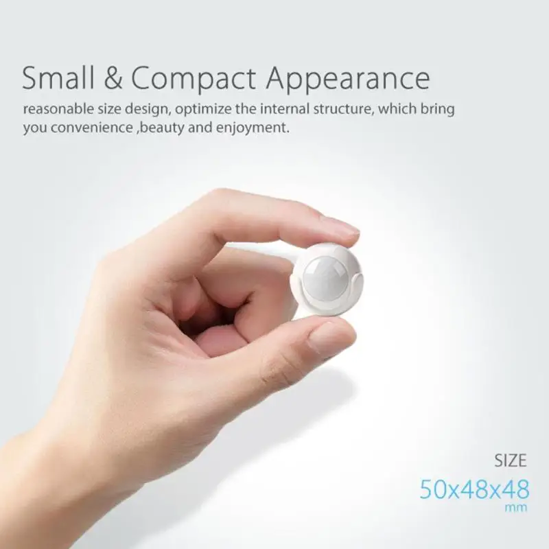 

Smart Wireless WiFi PIR Motion Sensor Alarm Detector 7m Sensitivity Distance for Smart Home Automation Android IOS