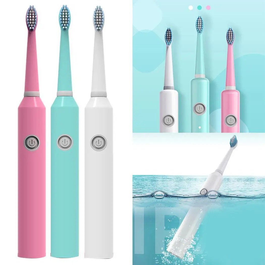Sonic Electronic Tooth Brush Waterproof Rechargeable Low Noise Electric Toothbrush Replaceable Head | Бытовая техника
