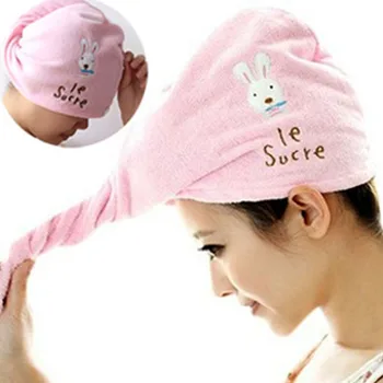 

Microfiber Hair-Drying Cap Hair Head Wrap Bathroom Tools Quick Dry 1 pcs Super Absorbent Hair Towel Bathrobe Hat