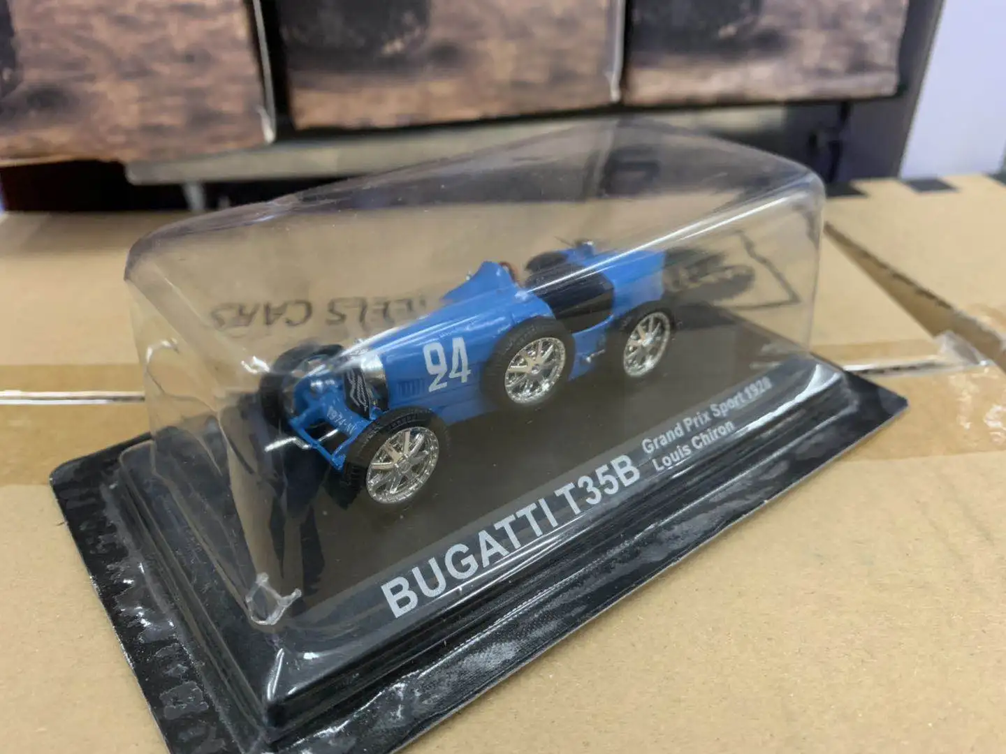 1/43 Bugatti T35B Grand Prix Sport 1928 Louis Chiron 24# Vehicles Model Car Toys