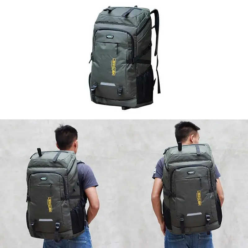 Large Capacity Backpack Canvas Shoulder Handbag Travelling Luggage Bags 60L//80L