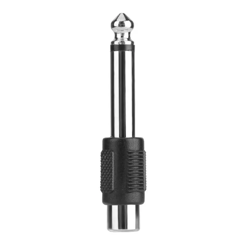 

Alloyseed 2pcs 6.5mm to RCA Male to Female Jack Plug Audio Video Converter Adapter for Sound Mixer Microphone High Quality