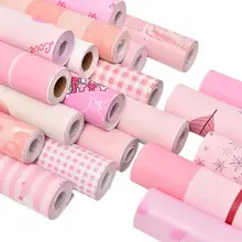 1 шт. розовые обои самоклеющиеся ПВХ водонепроницаемые обои для спальни мебель фон стены Decoraion
