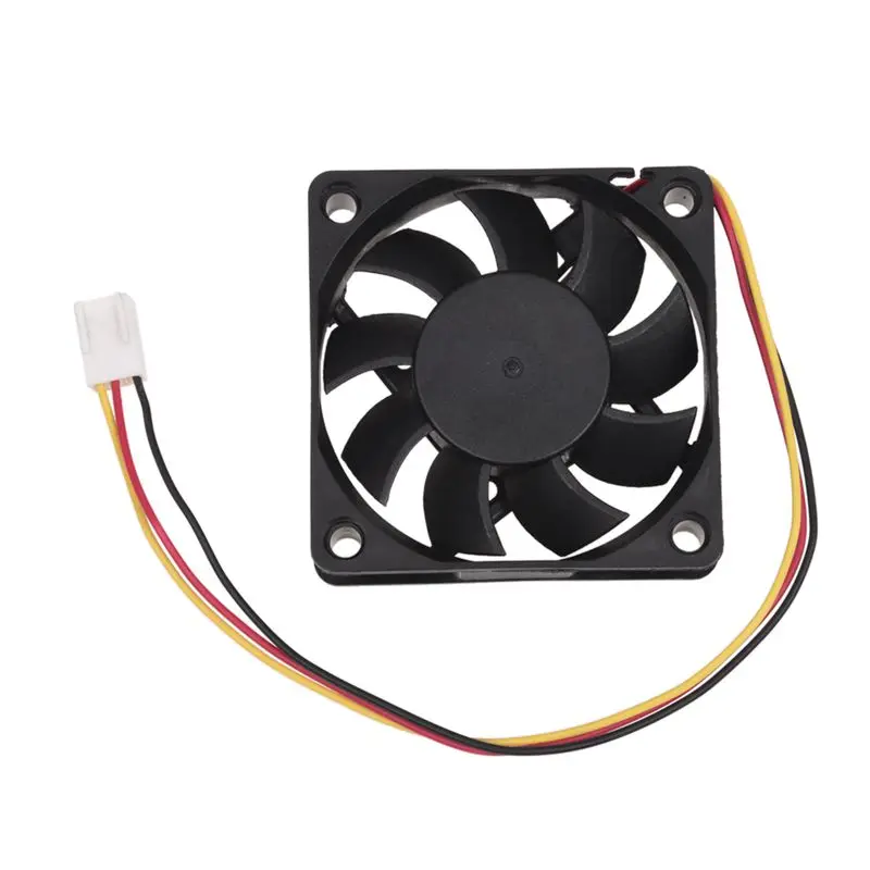 DC 12V 0.2A черный Пластик 3 контактный разъем ПК компьютер чехол Вентилятор